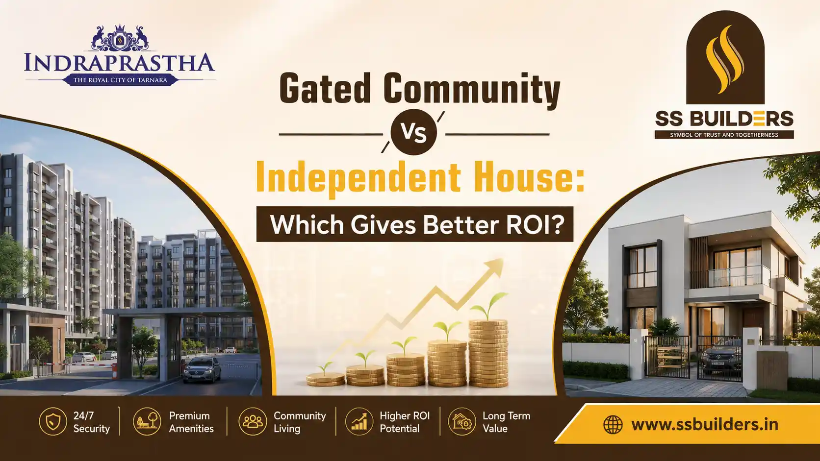 gated community apartment vs independent house