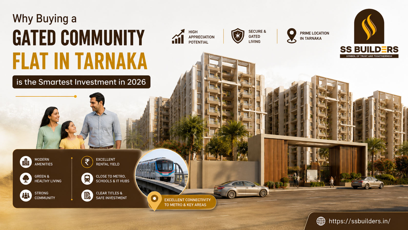 Gated Community Flat in Tarnaka