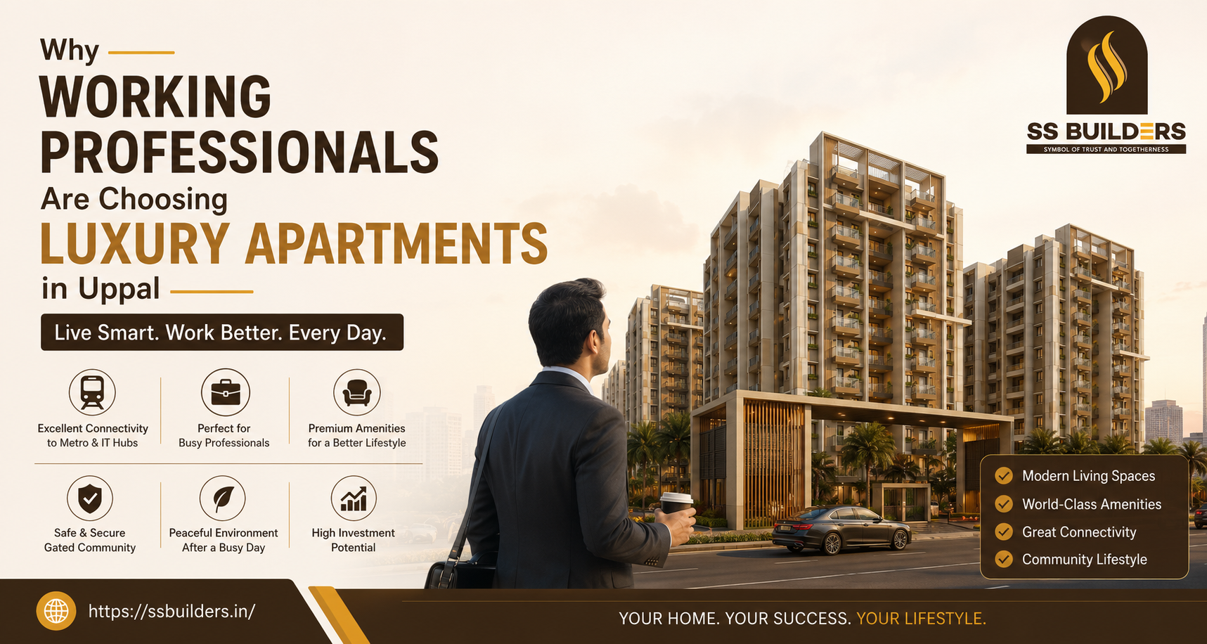 Luxury apartments in Uppal for working professionals